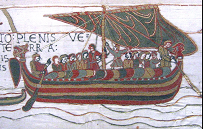 Vikingschip op Tapijt van Bayeux